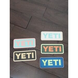 YETI Cooler Stickers -‎ set of five - Brand New, never used